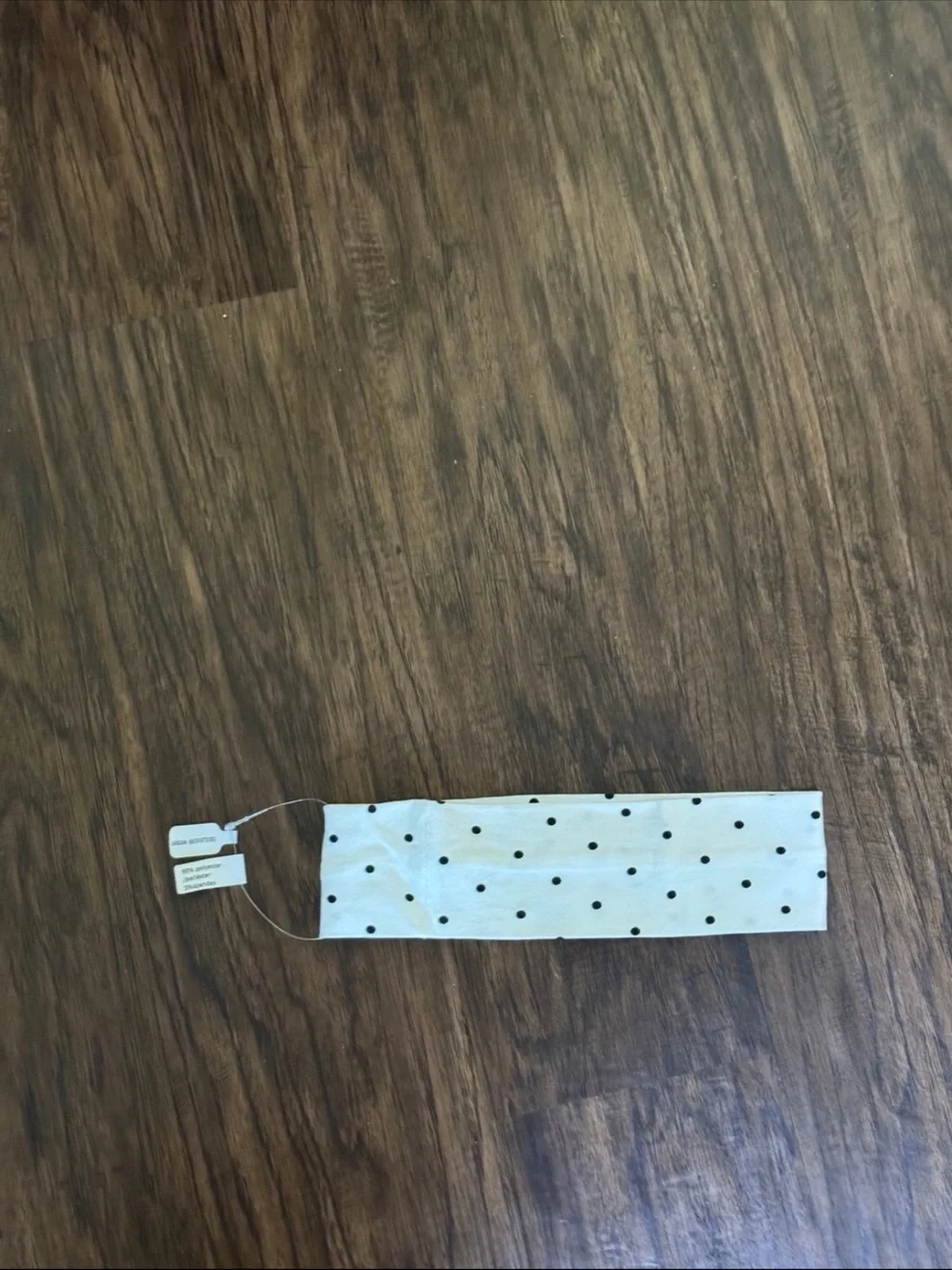 Urban Outfitters White and Black Polka Dot Headband